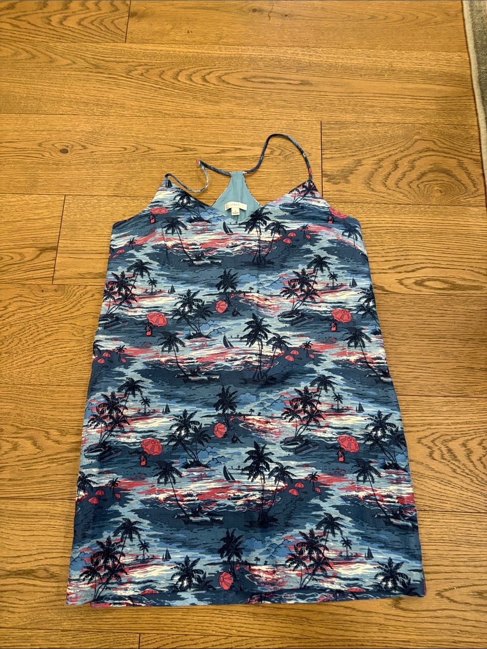 J crew vintage Hawaiian print mini dress